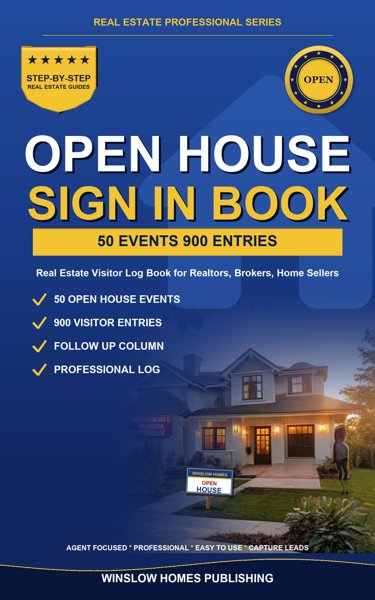 Open House Sign In Book cover