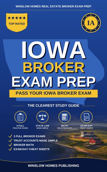 Iowa Real Estate Broker Exam Prep cover