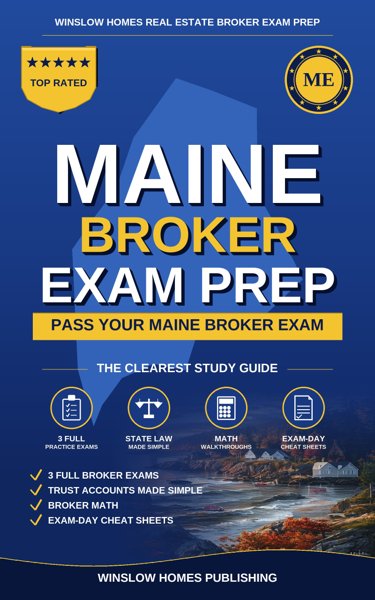 Maine Real Estate Broker Exam Prep cover