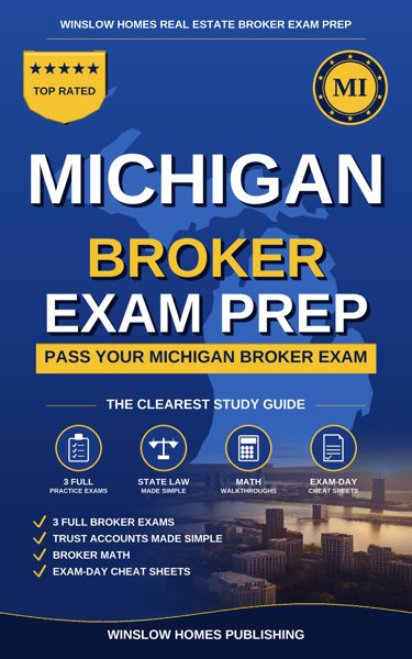 Michigan Real Estate Broker Exam Prep cover