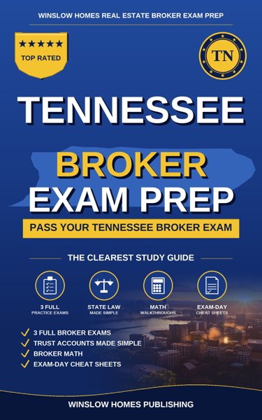 Tennessee Real Estate Broker Exam Prep cover