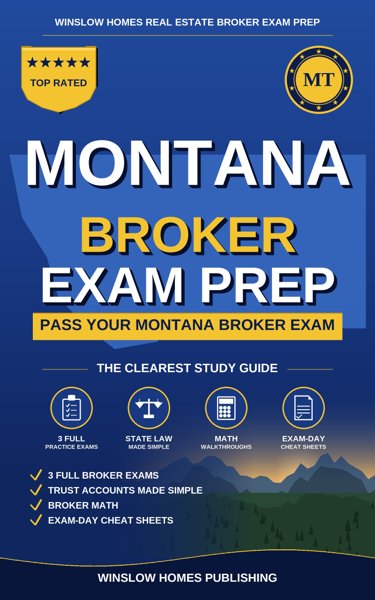Montana Real Estate Broker Exam Prep cover