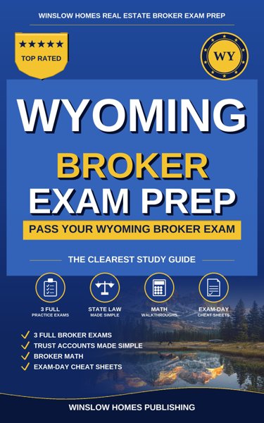 Wyoming Real Estate Broker Exam Prep cover