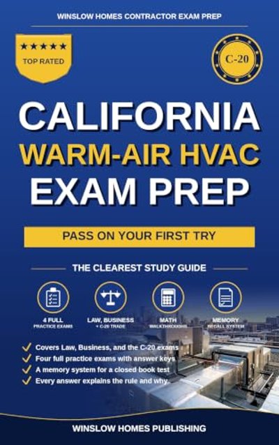 California Warm-Air Heating, Ventilating and Air-Conditioning Exam Prep cover