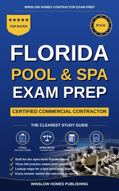 Florida Certified Commercial Pool and Spa Contractor Exam Prep cover