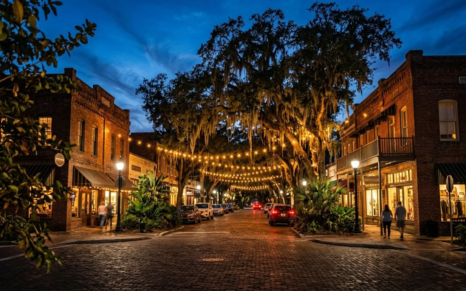 Winter Garden downtown at twilight