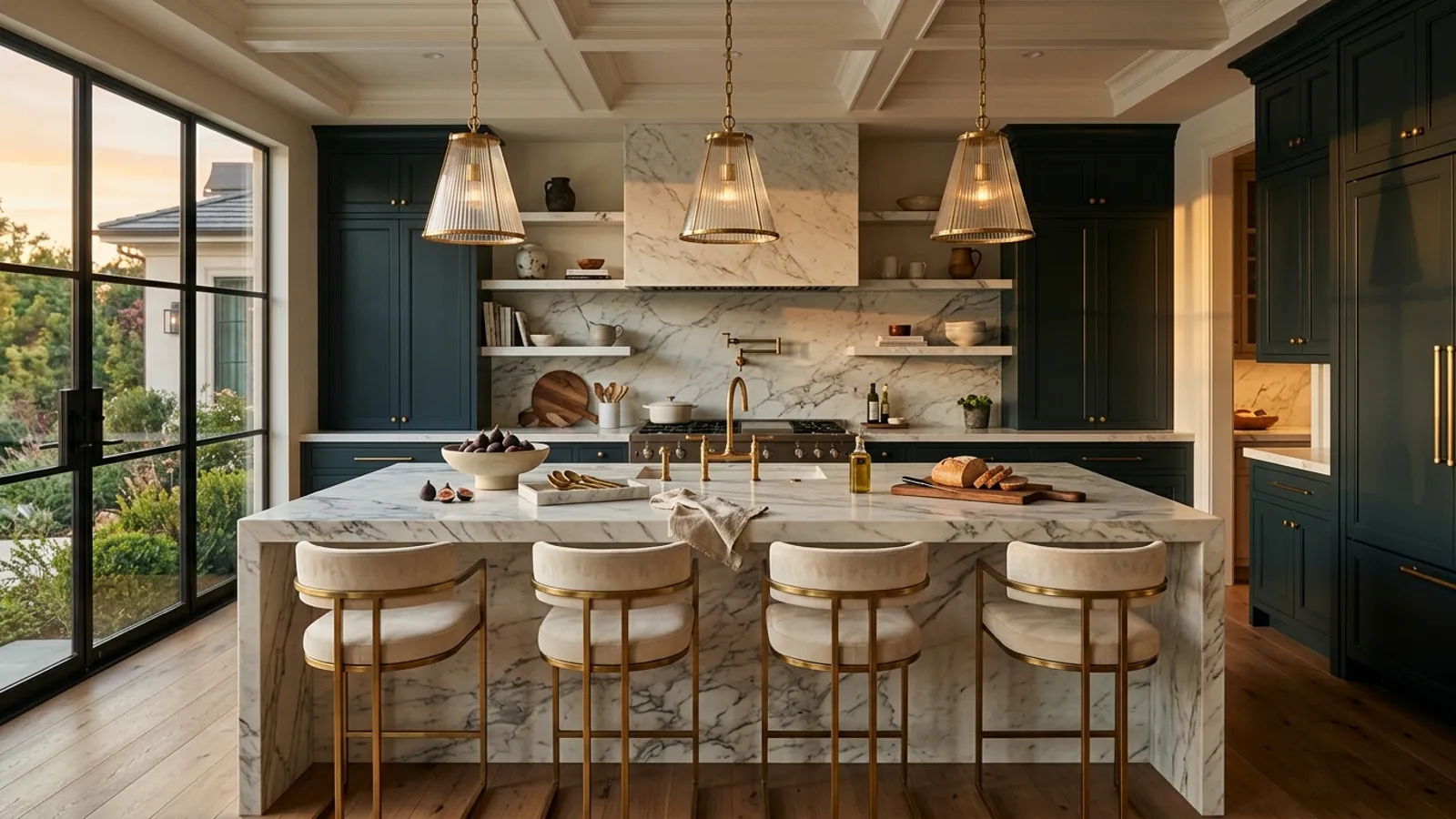 Staged luxury kitchen