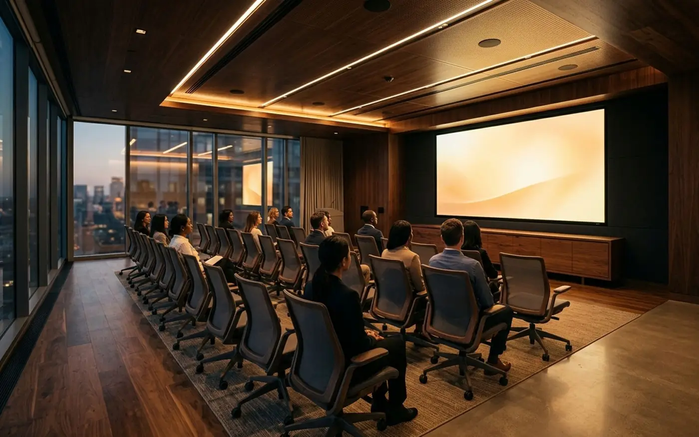 Agents in a training session