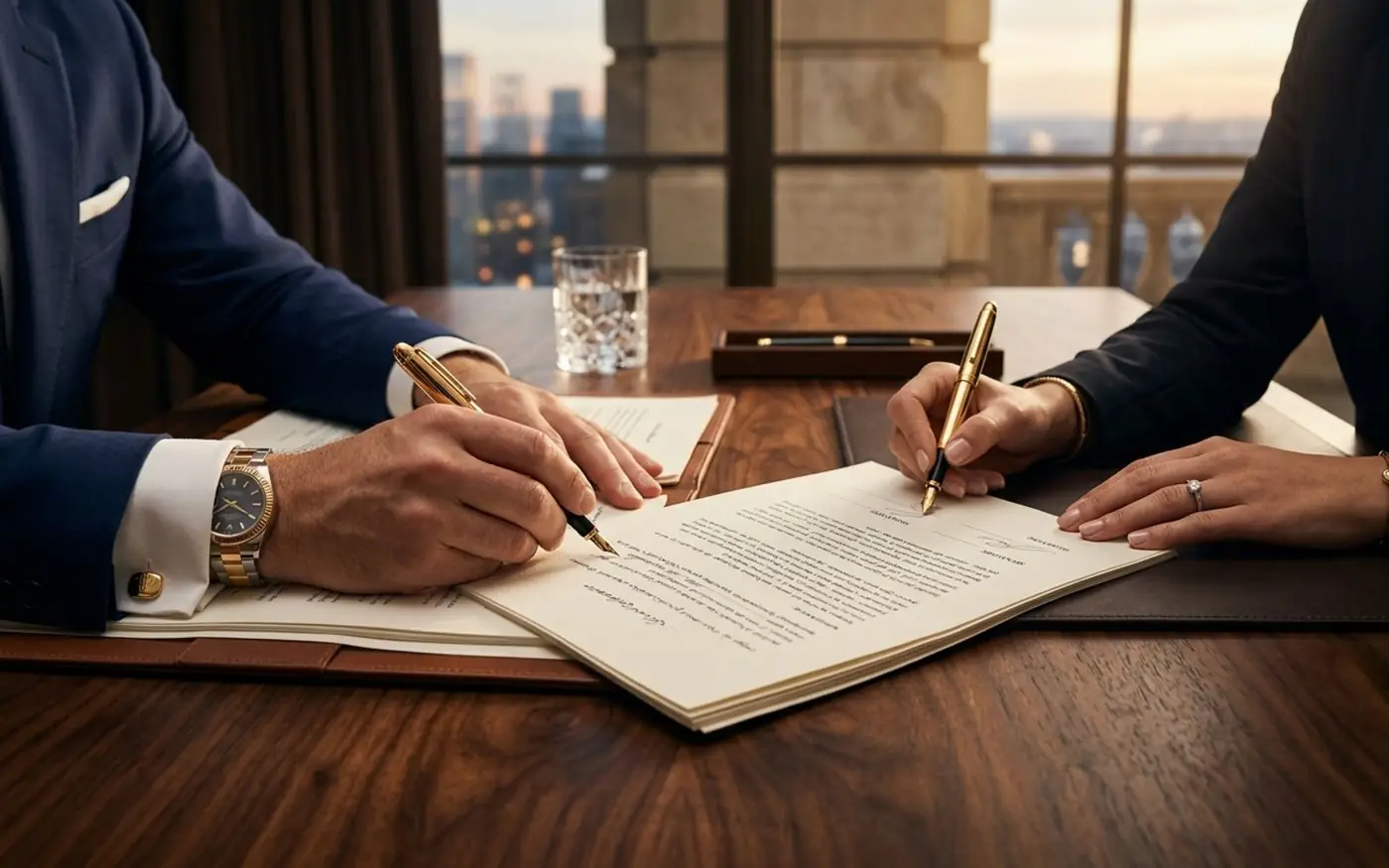 Signing mortgage documents