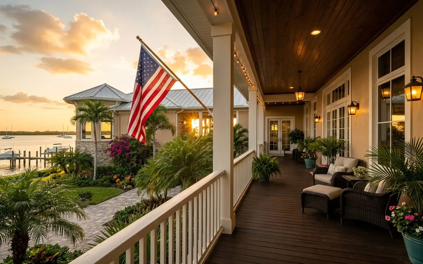 Veteran family at their new home